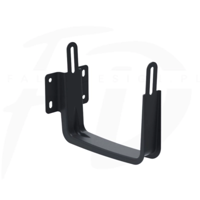 Hak doczołowy stalowy kwadrat ⌀ 135 firmy KROP kolor czarny